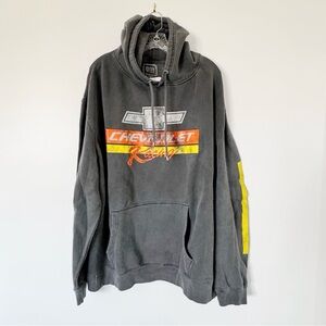 NWT Gray Urban Outfitters Chevrolet Racing Hoodie Sweatshirt Large XL